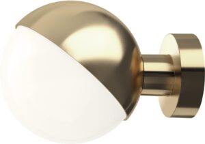 Kinkiet VL Studio 15 cm mosiądz bez widocznego kabla i włącznika – nowoczesny design, minimalistyczny, elegancki