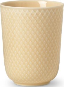 Kubek Rhombe piaskowy – elegancki design, kolor piaskowy, idealny do kawy i herbaty