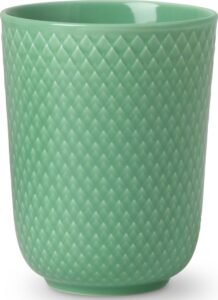 Kubek Rhombe zielony – elegancki design, idealny do kawy i herbaty, ceramiczny