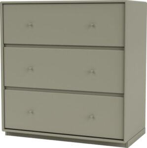 Komoda Carry brązowozielona na cokole 3 cm – elegancka, funkcjonalna, drewniana