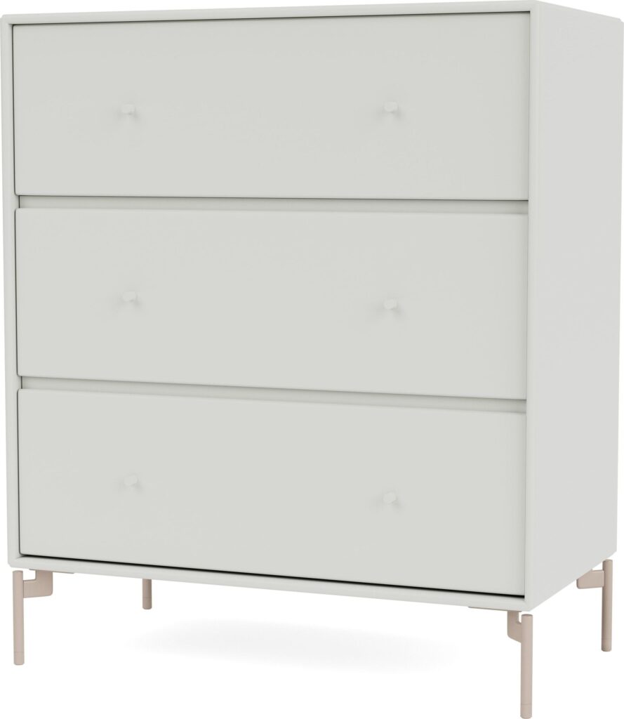 Komoda Carry jasnoszara na beżowych nogach – elegancki design, funkcjonalność, trwałość