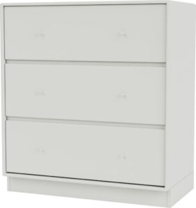 Komoda Carry jasnoszara na cokole 7 cm – nowoczesny design, funkcjonalność, jasnoszary kolor