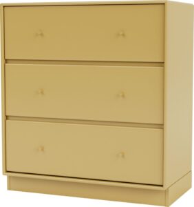 Komoda Carry musztardowa na cokole 7 cm – elegancki design, funkcjonalność, wysoka jakość