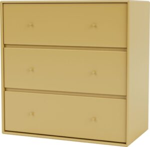 Komoda Carry musztardowa – nowoczesny design, funkcjonalność, stylowy kolor