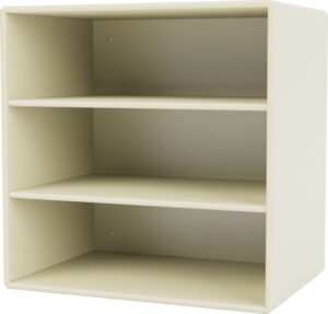 Regał modułowy Montana Mini 1004 waniliowy – nowoczesny styl, funkcjonalność, kompaktowy rozmiar, uniwersalny kolor