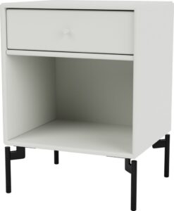 Szafka nocna Dream jasnoszara na czarnych nogach – elegancki design, funkcjonalność, styl skandynawski