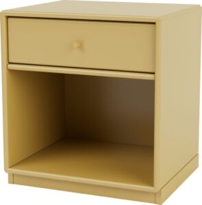 Szafka nocna Dream musztardowa na cokole 3 cm – elegancki design, praktyczna funkcjonalność, trwałość