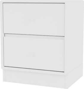 Szafka nocna Drift biała na cokole 7 cm – elegancki design, funkcjonalność, wysoka jakość