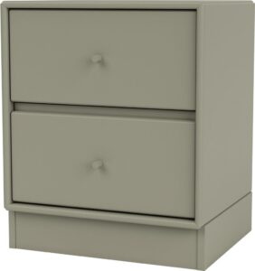 Szafka nocna Drift brązowozielona na cokole 7 cm – elegancki design, funkcjonalność, komfort