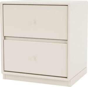 Szafka nocna Drift jasnobeżowa na cokole 3 cm – elegancki design, funkcjonalność, materiał MDF