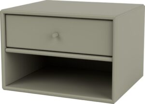 Szafka nocna wisząca Dash brązowozielona – nowoczesny design, funkcjonalność, łatwy montaż