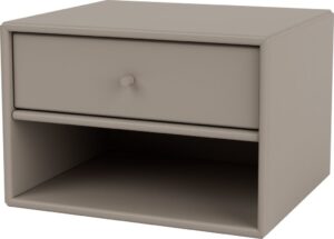 Szafka nocna wisząca Dash truflowa – elegancki design, funkcjonalność, idealna do sypialni