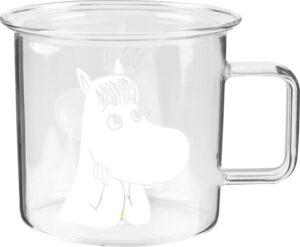 Kubek Muurla Muminki Panna Migotka 350 ml transparentny szklany – stylowy, funkcjonalny, idealny do codziennego użytku