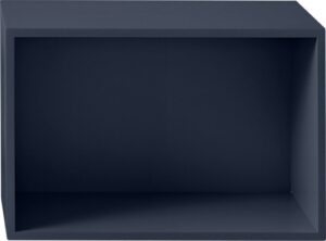 Półka modułowa Stacked L – funkcjonalność, granatowa, duża, nowoczesny design