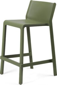 Stołek wysoki ogrodowy Trill Mini – nowoczesny design, zielony kolor, materiał odporny na warunki atmosferyczne