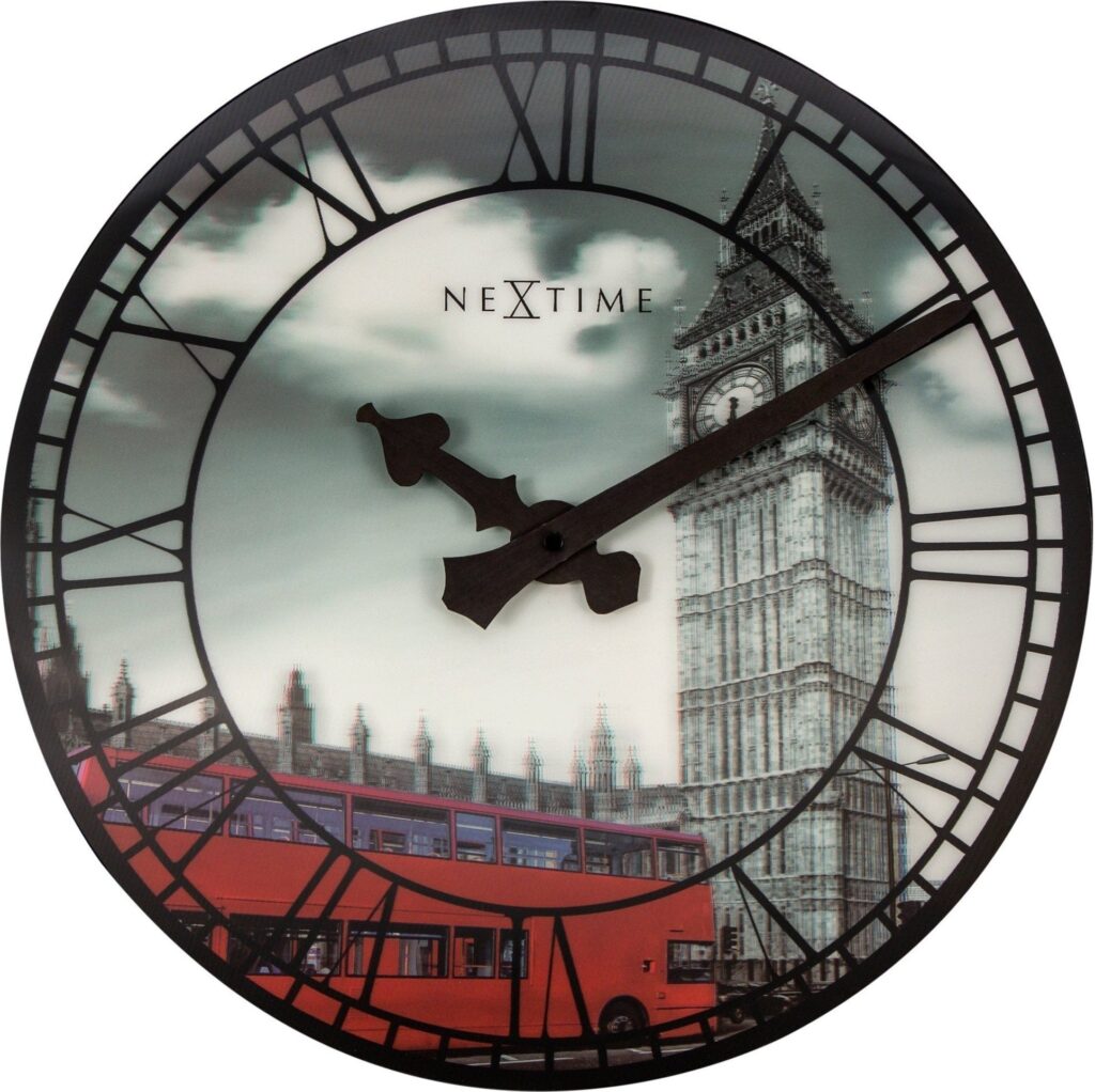 Zegar ścienny Big Ben 3D – efekt 3D, elegancki design, średnica 40 cm, materiał: plastik