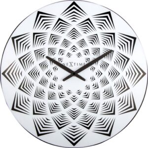 Zegar ścienny Bloom – nowoczesny design, minimalistyczny styl, czarny kolor, materiał: metal