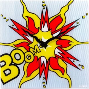 Zegar ścienny Boom – nowoczesny design, minimalistyczny styl, czarny, 30 cm