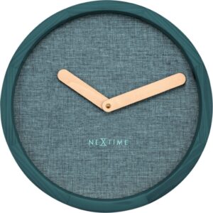 Zegar ścienny Calm turkusowy – stylowy design, minimalistyczny, do każdego wnętrza