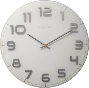 Zegar ścienny Classy Large biały – elegancki design, duży rozmiar, idealny do nowoczesnych wnętrz
