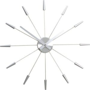 Zegar ścienny Plug Inn szary – nowoczesny design, minimalistyczny styl, idealny do każdego wnętrza