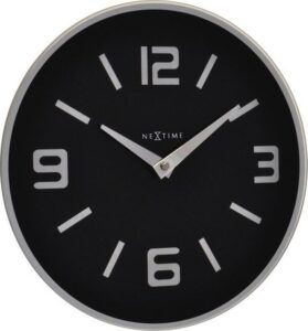 Zegar ścienny Shuwan czarny – minimalistyczny design, elegancki kolor, nowoczesny styl