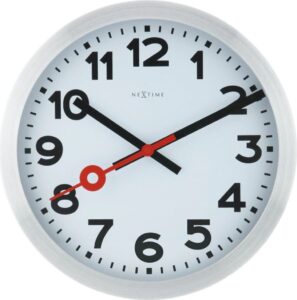 Zegar ścienny Station cyfry arabskie – nowoczesny design, łatwe odczytywanie, elegancki wygląd