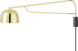 Kinkiet Grant 111 cm mosiądz – elegancki kinkiet, stylowy, 111 cm, mosiężny