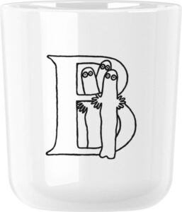 Kubek ABC Muminki B – wyjątkowy design, ceramiczny, 300 ml, idealny do herbaty i kawy