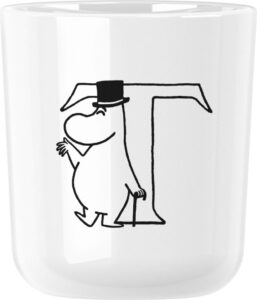 Kubek ABC Muminki T – ceramiczny, kolorowy, 300 ml