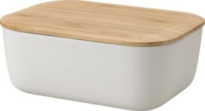 Maselniczka Box-it jasnoszara – funkcjonalny design, prostokątny kształt, nowoczesny materiał