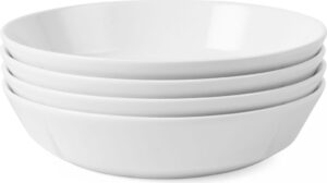 Miski Grand Cru Essentials niskie 21 cm białe 4 szt. – elegancki design, funkcjonalność, zestaw