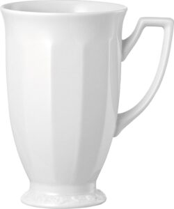 Kubek Maria Biała 330 ml – elegancki design, porcelana, idealny do napojów gorących