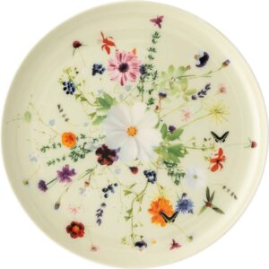 Talerz deserowy Brillance Wiosenny Ogród 18 cm – elegancki design, kwiatowy motyw, porcelana
