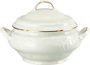 Waza Sanssouci Elf Gold 3,9 l – elegancka porcelana, złote wykończenie, pojemność 3,9 l