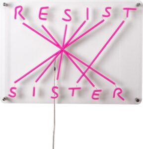 Dekoracja ścienna LED Resist Sister – oświetlenie, nowoczesny design, efektowne wykończenie