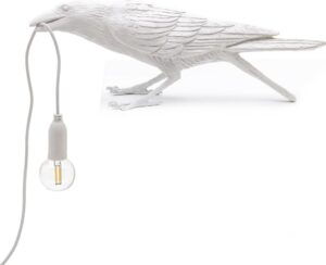 Lampa Bird biała Playing – nowoczesny design, elegancki kolor, unikalny kształt