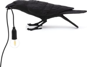 Lampa Bird czarna Playing – nowoczesny design, elegancki kolor, idealna do salonu i sypialni