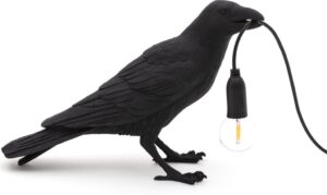 Lampa Bird czarna zewnętrzna Waiting – nowoczesny design, efektywne oświetlenie, odporność na warunki atmosferyczne