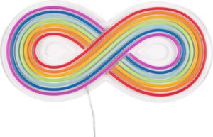 Lampa ścienna Rainbow – stylowa dekoracja, kolorowa, nowoczesny design, idealna do wnętrz