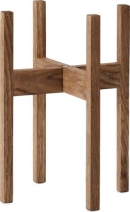Stojak StandON ciemny dąb do doniczki samonawadniającej GrowON – elegancki design, funkcjonalność, trwały materiał