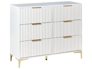 Komoda 6 szuflad WALCOTT Biały