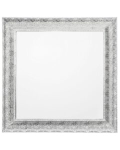 Lustro ścienne CAVAN 65 cm 65 cm Metal Srebrny