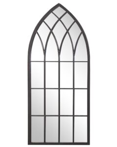 Lustro ścienne CASSEL 50 cm 115 cm Metal Czarny