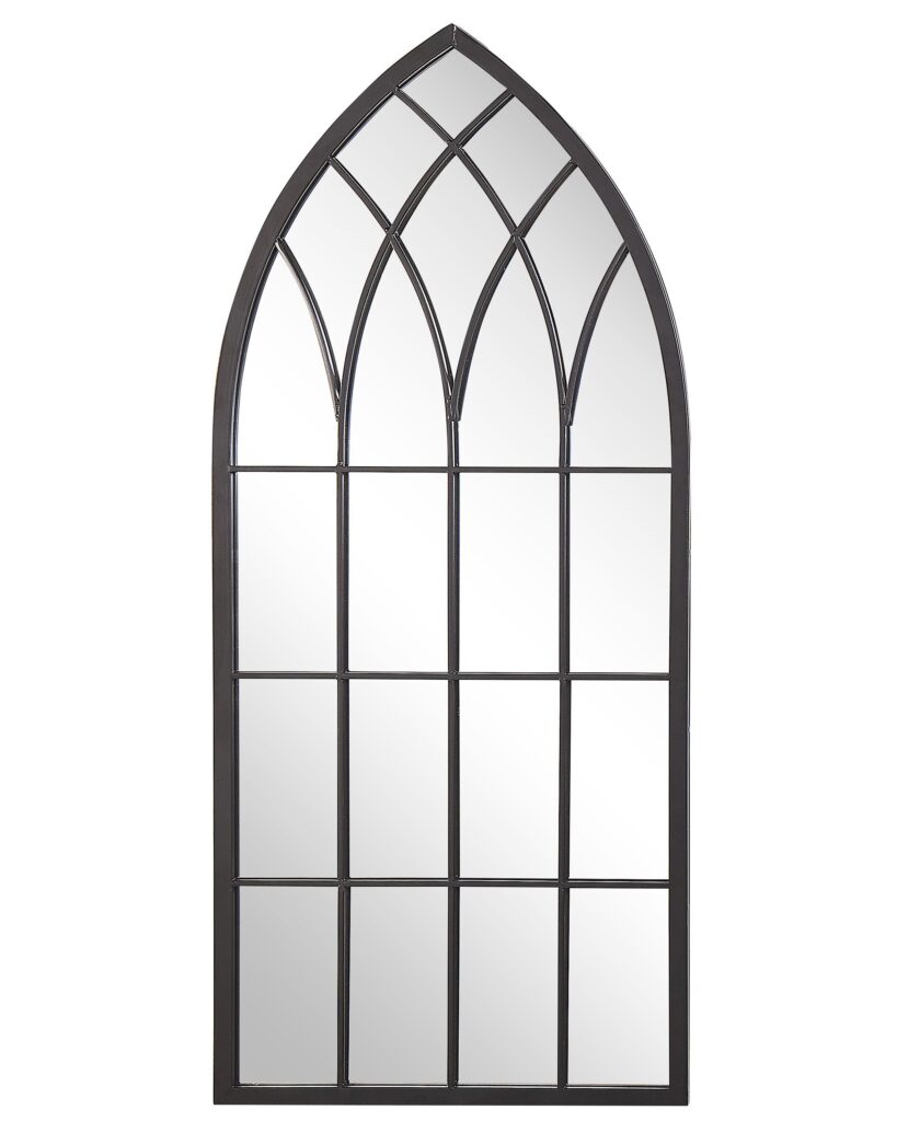 Lustro ścienne CASSEL 50 cm 115 cm Metal Czarny