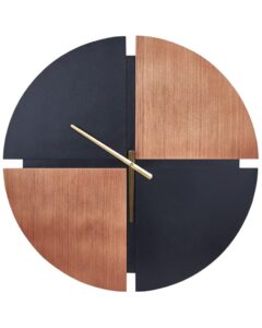 Zegar ścienny ARAMON 60 cm Brązowy/ czarny