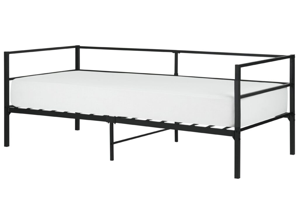 Łóżko Metal BATTUT 90 x 200 cm Czarny