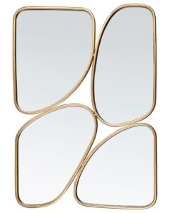 Lustro ścienne DIANCEY 70 cm 100 cm Metal Złoty