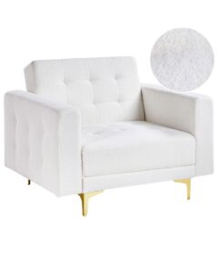 Fotel ABERDEEN Boucle Złamana biel