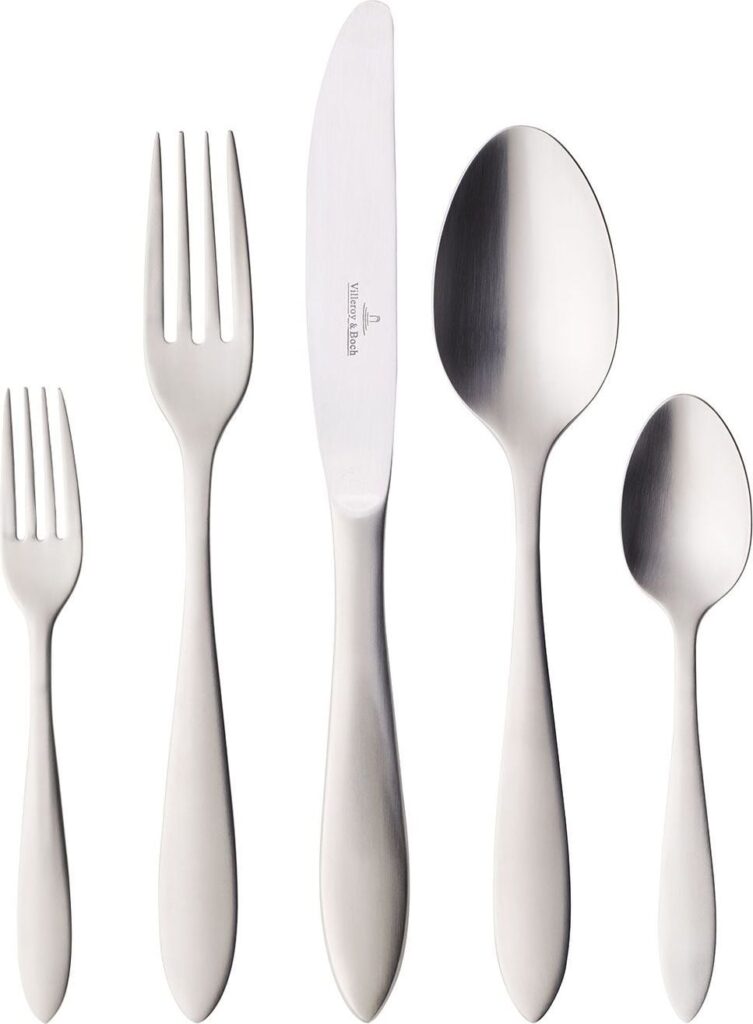 Komplet sztućców Arthur Brushed 30 el. – elegancki design, stal nierdzewna, satynowe wykończenie